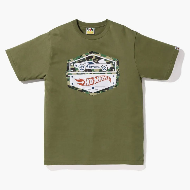 Bape X Hot Wheels Car Tee Olive DRAB