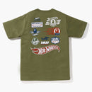 Bape X Hot Wheels Icon Tee Olive Drab