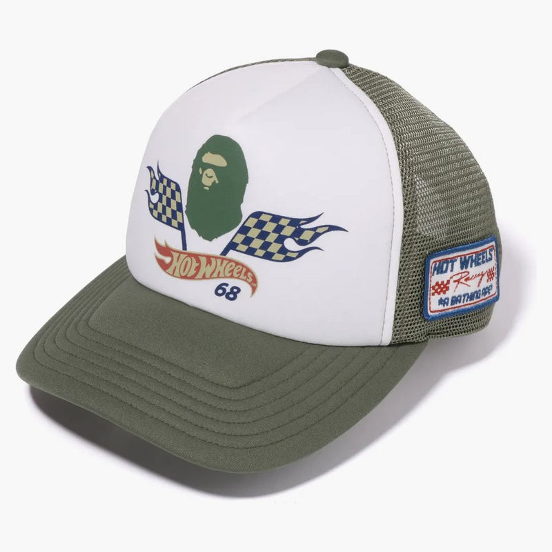 BAPE X Hot Wheels Mesh Cap Olive Drab