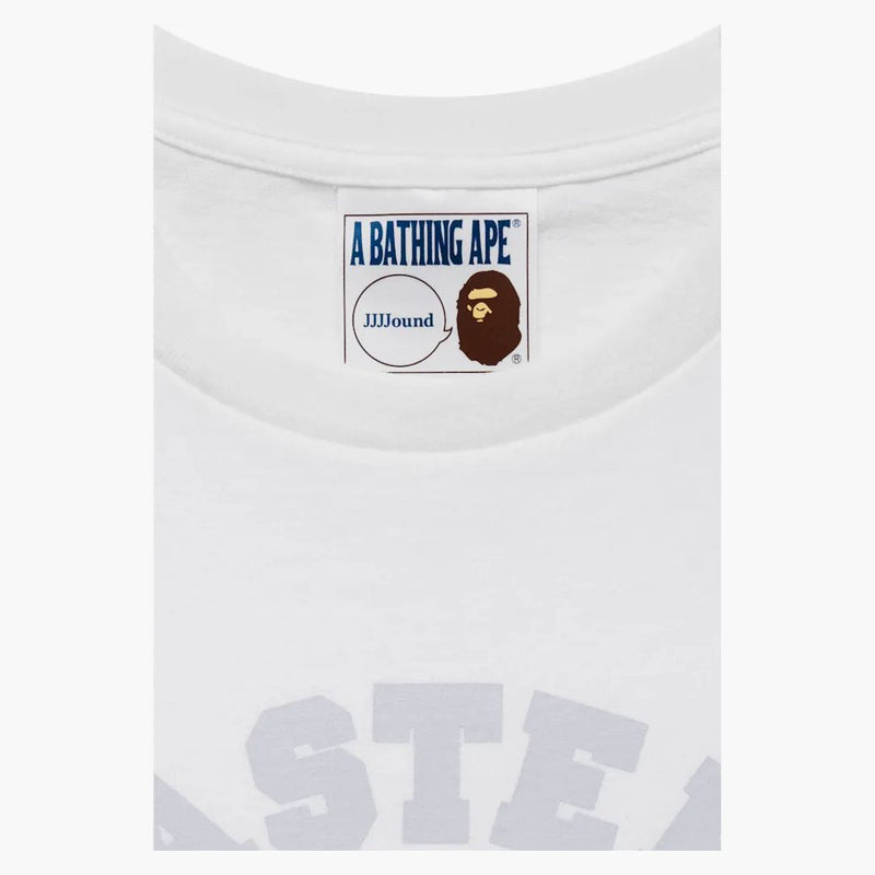 Bape X JJJOUND COLLEGE TEE White
