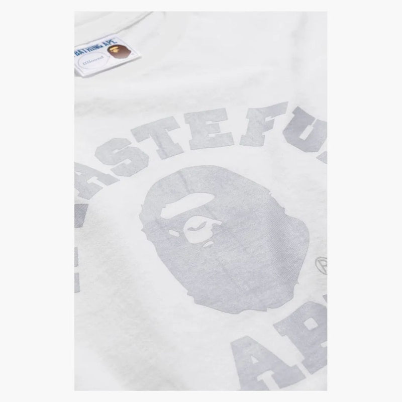 Bape X JJJOUND COLLEGE TEE White