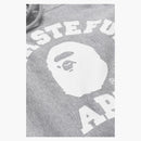 Bape X Jjjound Relaxed Classic College Pullover Hoodie Gray