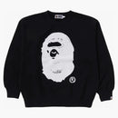 Bape X Joshua Vides Ape Head Crewneck Black