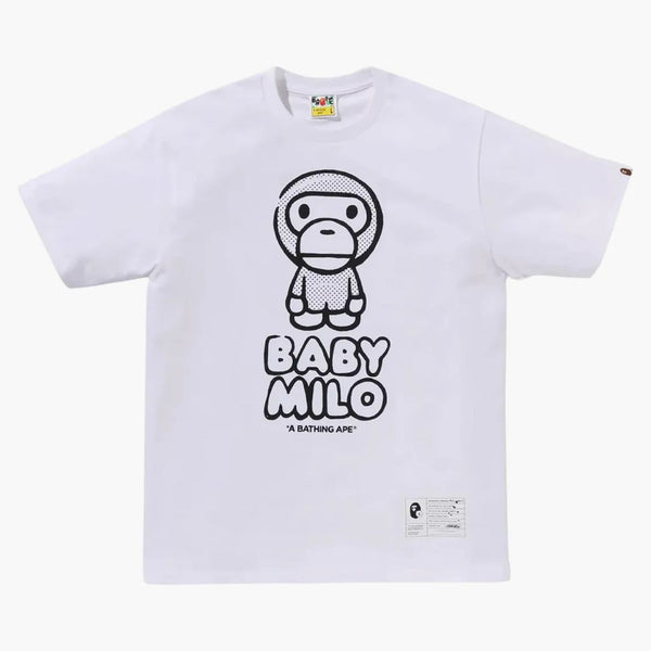 BAPE X Joshua Vides Baby Milo Tea White