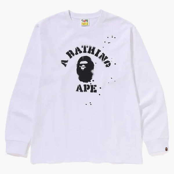 BAPE X Joshua Vides College L/S Tee White