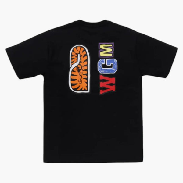 Bape X Joshua Vides Milo Shark Tee Black