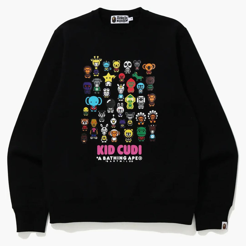BAPE X Kid Cudi Baby Milo Crewneck Black