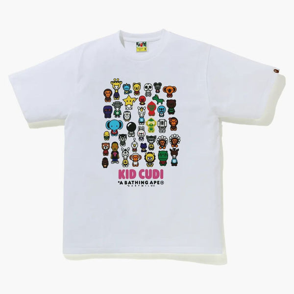 BAPE X KID CUDI BABY FRIMICI MILO TEA BIANCO