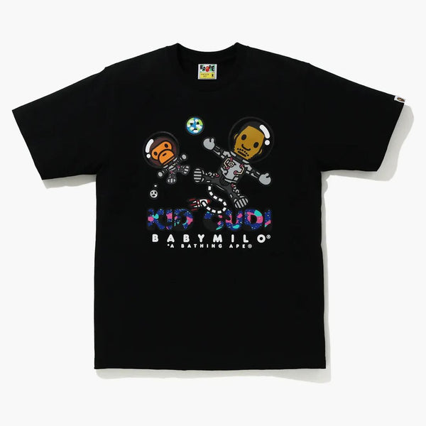 Bape X Kid Cudi Baby Milo Moon Man Tea Black