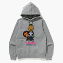 Bape X Kid Cudi Baby Milo Pullover Hoodie Gray