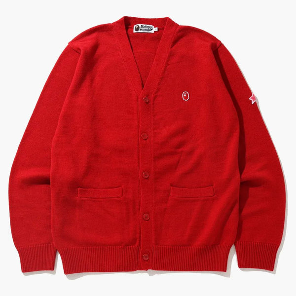 Bape X Kid Cudi Cardigan Red