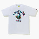 Bape X Kid Cudi College Moon Man Tee White