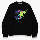BAPE X KID CUDI CREWNECK BLACK