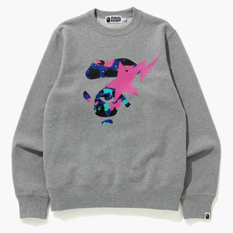 Bape x Kid Cudi Crewneck Grey