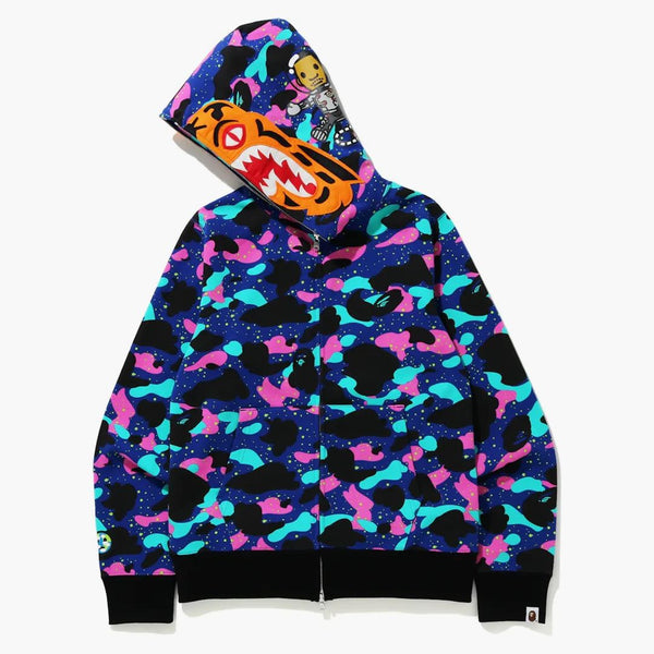 Bape X Kid Cudi Tiger Full Zip Hoodie Multi