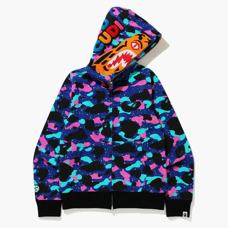 Bape X Kid Cudi Tiger Full Zip Hoodie Multi