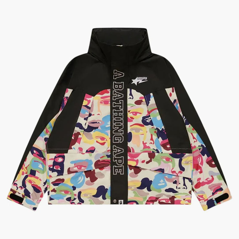 BAPE X Kidsuper Camo snowboard giacca multicolore