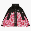 BAPE x Kidsuper camo giacca snowboard rosa