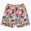 Bape X Kidsuper Camo Sweat Shorts Multicolor