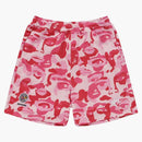 Bape X Kidsuper Camo Sweat Shorts Pink