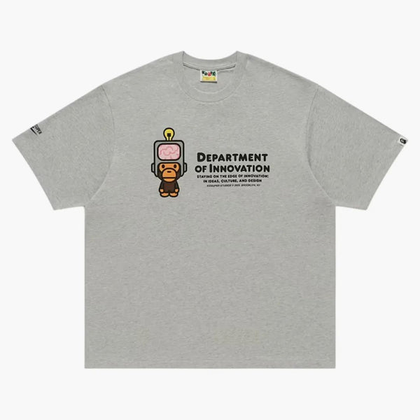 Bape X Kidsuper Milo Dept. Of Innovation Graphic Tee Gray