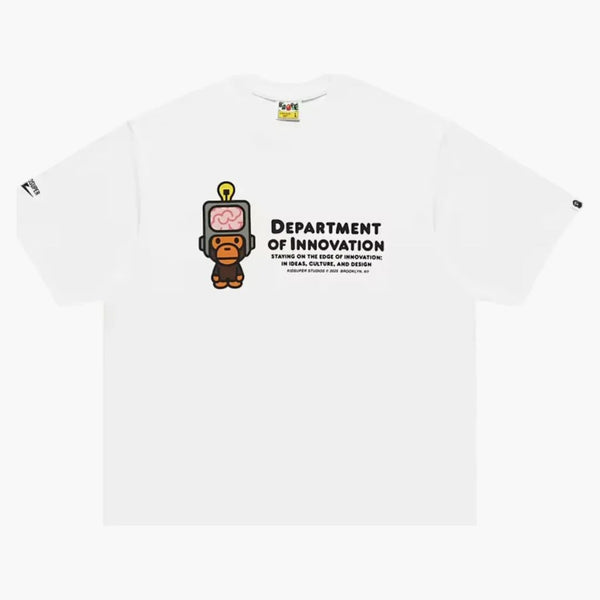 Bape X Kidsuper Milo Dept. Of Innovation Graphic Tee White