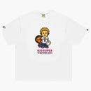 Bape X Kidsuper Colm & Baby Milo Tee White