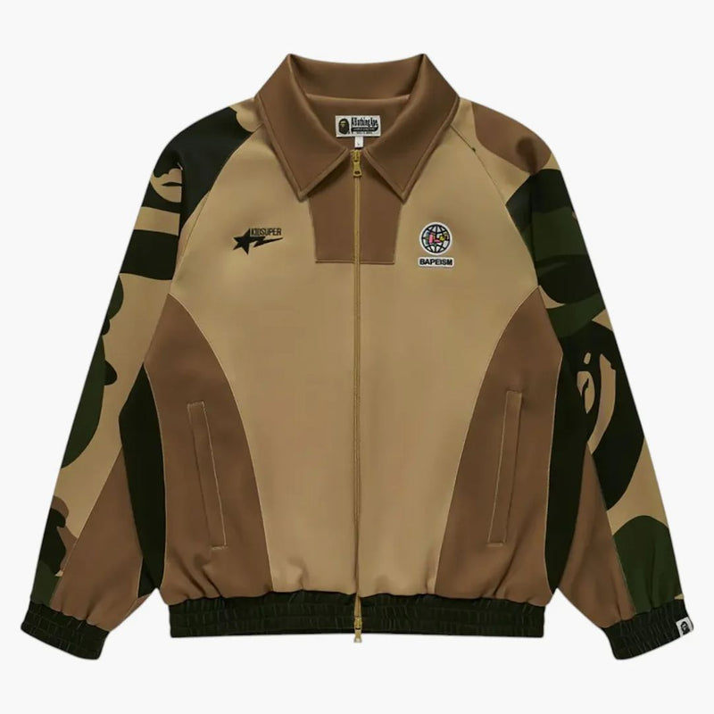 BAPE X Kidsuper Patchwork Giacca binario verde