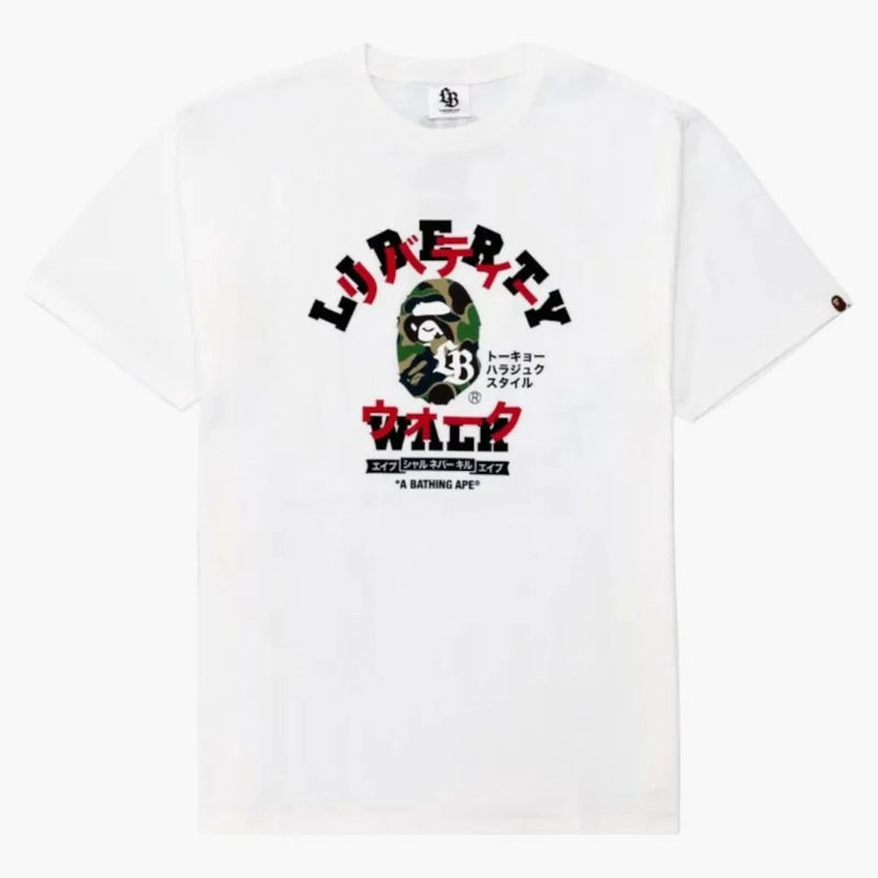 BAPE X LBWK Katakana College Tee White