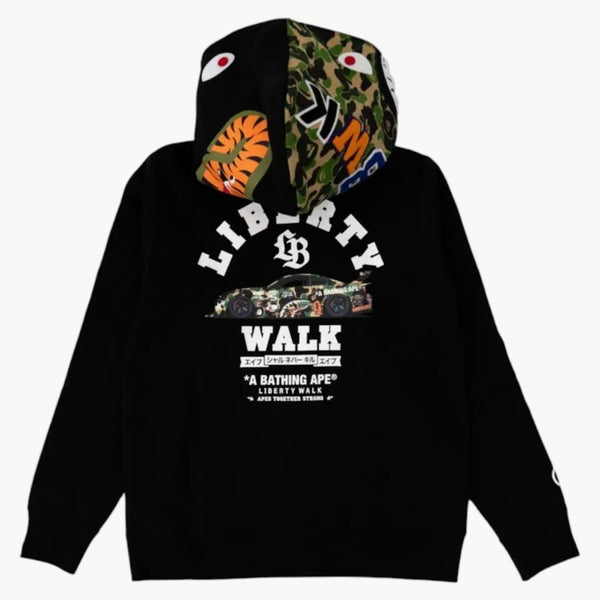 BAPE X LBWK S15 Shark Full Zip Hoodie Black