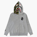 Bape X LBWK S15 Shark Full Zip Hoodie Gray