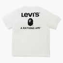 Bape X Levi's a Bathing Ape Tee White