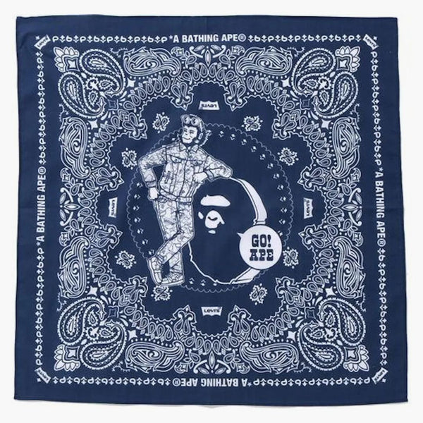 Bape X Levi's Bandana Navy