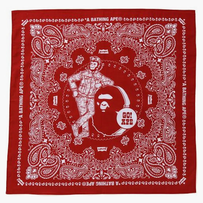 Bape x Levi's Bandana Red