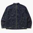 Bape X Levi's Camo Trucker Jacket Indigo