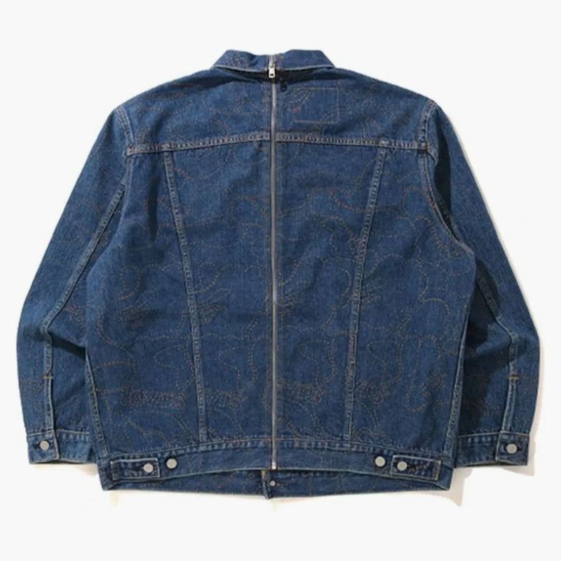 Světlo Indigo BAPE X Levi's Camo Trucker (exkluzivní)