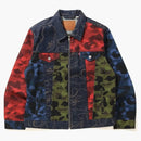 Bape X Levi's Camo Trucker Jacket Multicolor