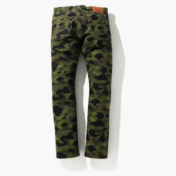BAPE X Levi's Color Camo 501 93 Model (AMERICE Exkluzivní) zelená