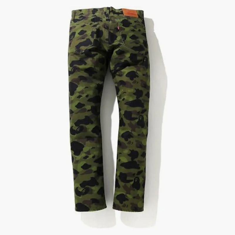 BAPE X Levi's Color Camo 501 93 Model (America Exclusive) Green