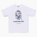 Bape X Louis de Guzman Ape Head Tee White