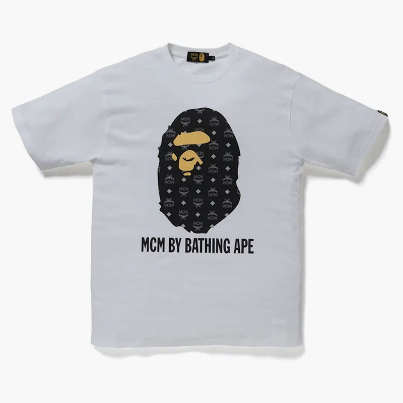 Bape X McM by Bathing Tea White/Black