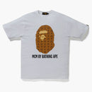 BAPE X MCM por bañarse en la camiseta blanca/marrón