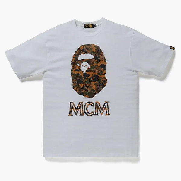 Bape X McM Camo Ape Head Tea White