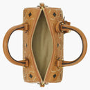 BAPE X MCM Mini Boston Bag Beige