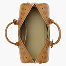 Bape X McM Pottomar Lunar New Year Visetos Medium Weekender Bag Beige