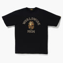 Bape X McM Rhinestone College Tea Black