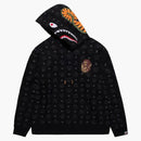 Bape X Mcm Shark Pullover Hoodie Black