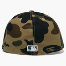 Bape X MLB New era Angels 59fifty Fitted Cap Green