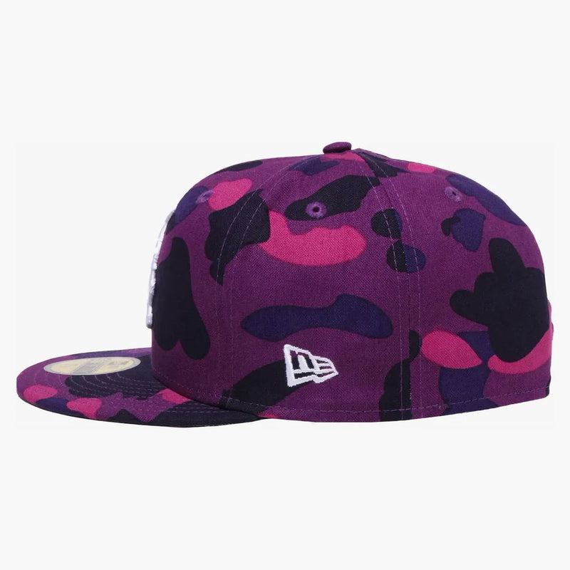 Bape X MLB New Era White Sox 59fifty Fitted Cap Purple