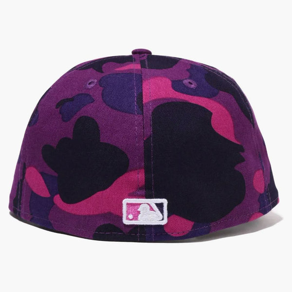 Bape X MLB New Era White Sox 59fifty Fitted Cap Purple